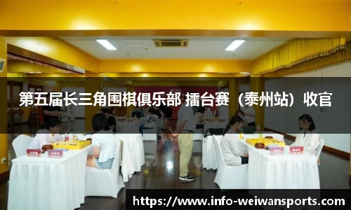 第五届长三角围棋俱乐部 擂台赛（泰州站）收官